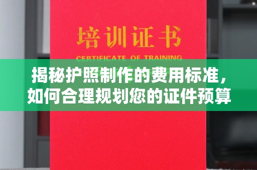五家渠揭秘护照制作的费用标准，如何合理规划您的证件预算