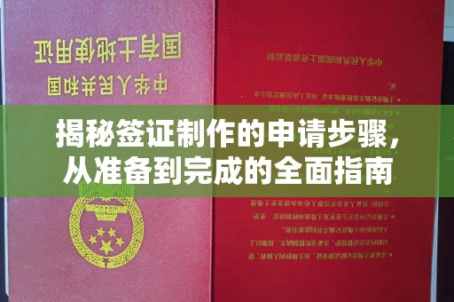 五家渠揭秘签证制作的申请步骤，从准备到完成的全面指南